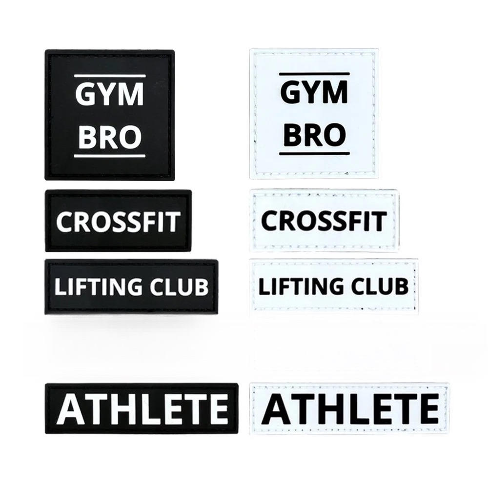 Crossfit Training Gear - Fitness Athlet Patch Abzeichen PVC Weichgummi