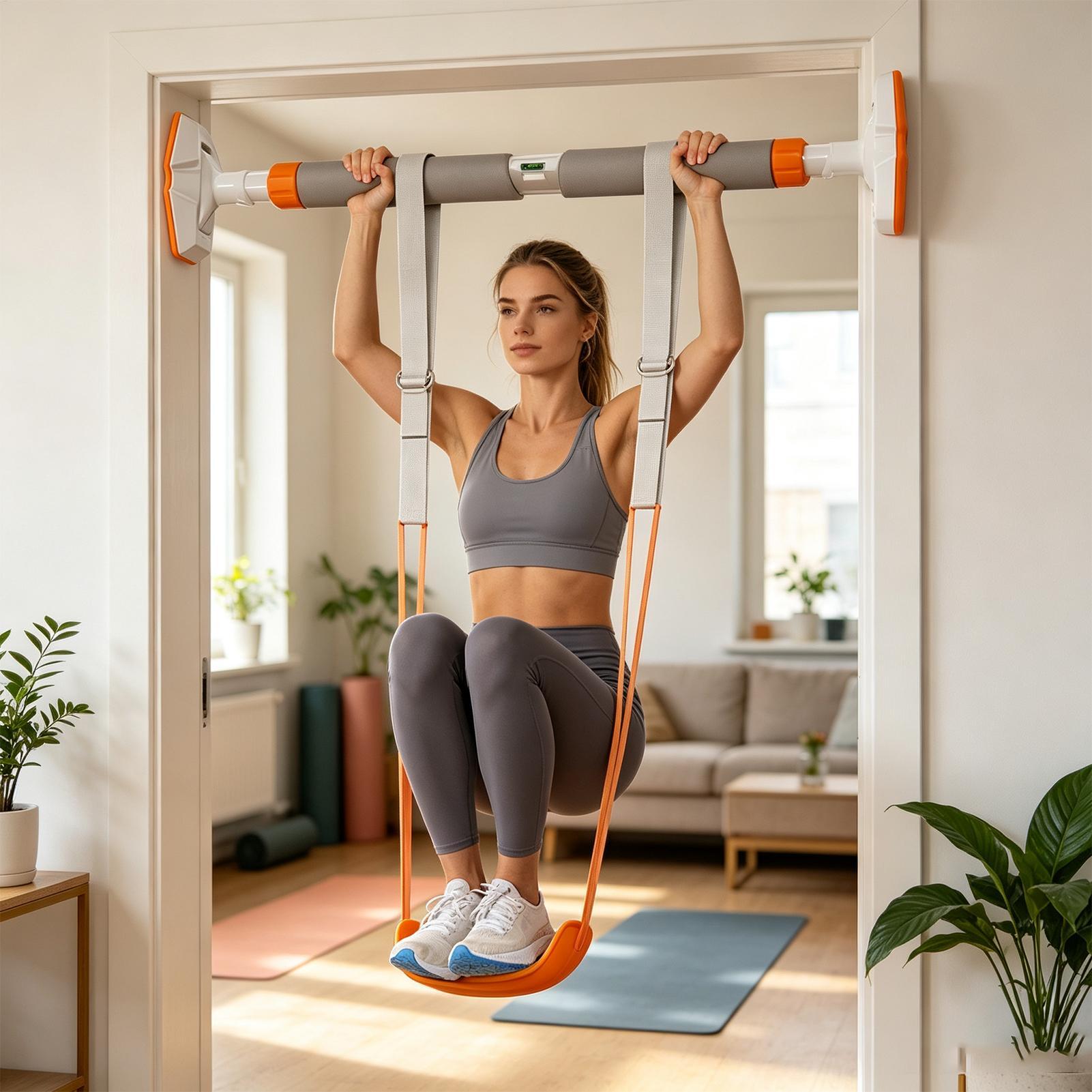Pull Up Assist Band - Horizontaler Klimmzug-Stützgurt, Verstellbares Klimmzug-Assistenzband-Set für Klimmzüge,