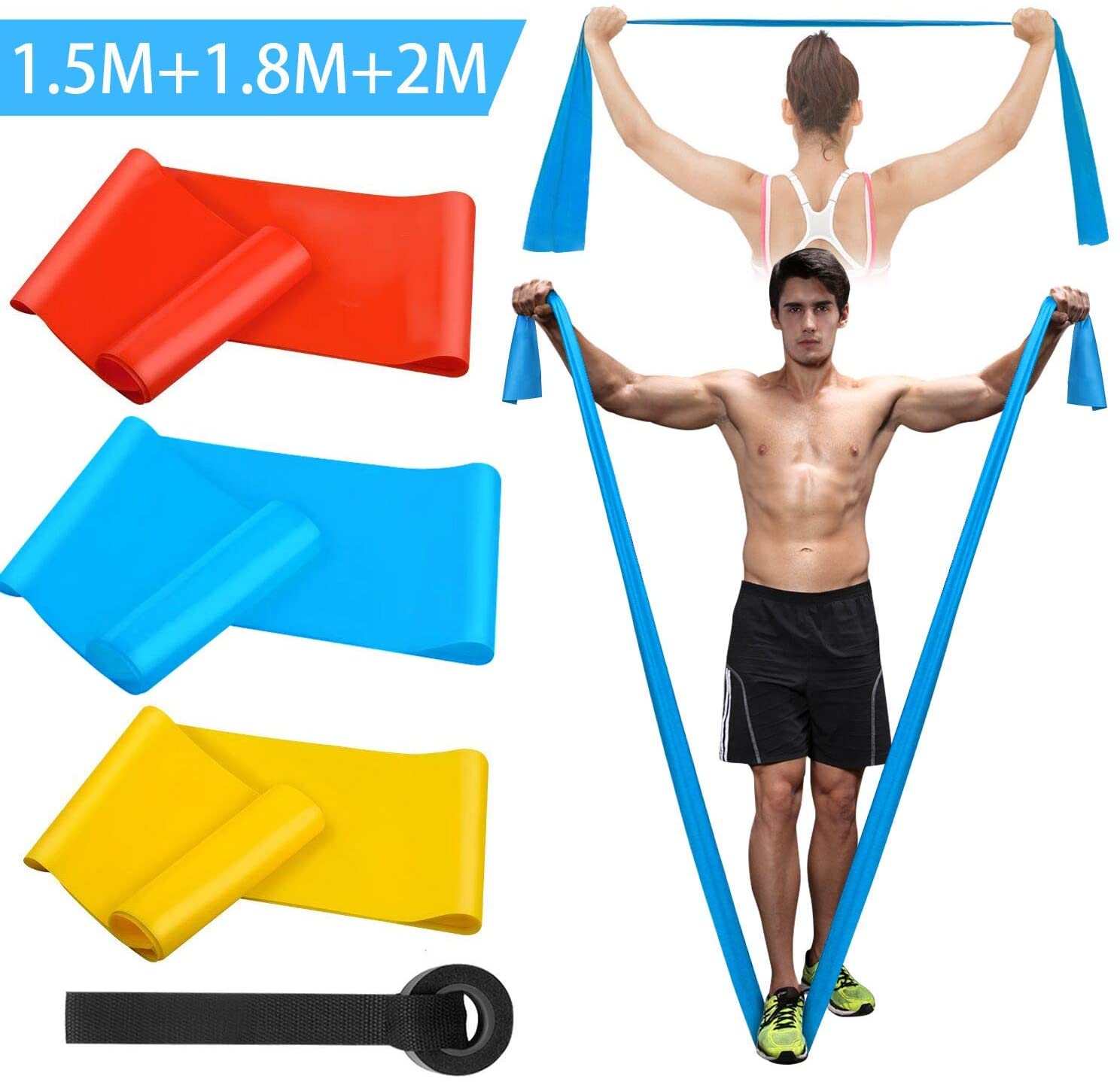 Elastische Fitnessbänder, 3 St – Finger Tape Athletic Bewertung und Preis